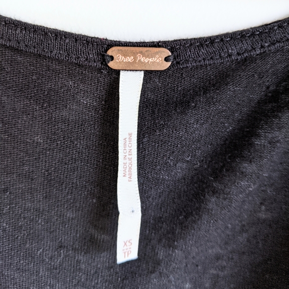 Free People Deep-V Tie Waist Flutter Sleeve Romper - Picture 2 of 5